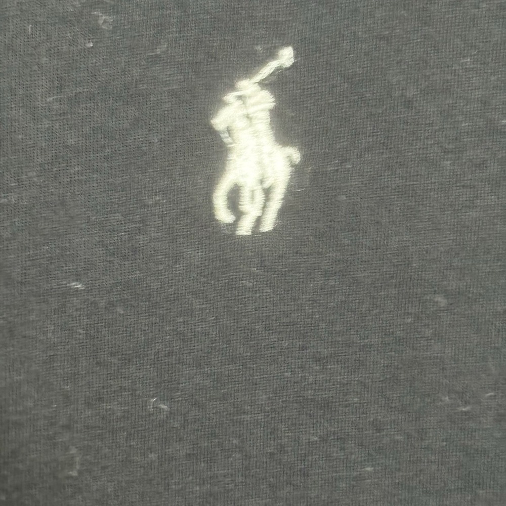 Ralph Lauren Sport Women's Medium Black 100% Pima Cotton t-shirt 90's Preppy - Picture 4 of 5